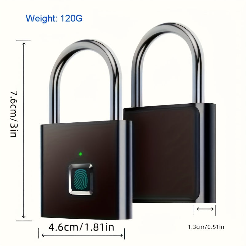 Compact Smart Fingerprint Padlock