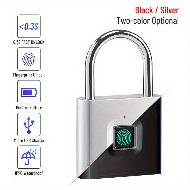 Compact Smart Fingerprint Padlock